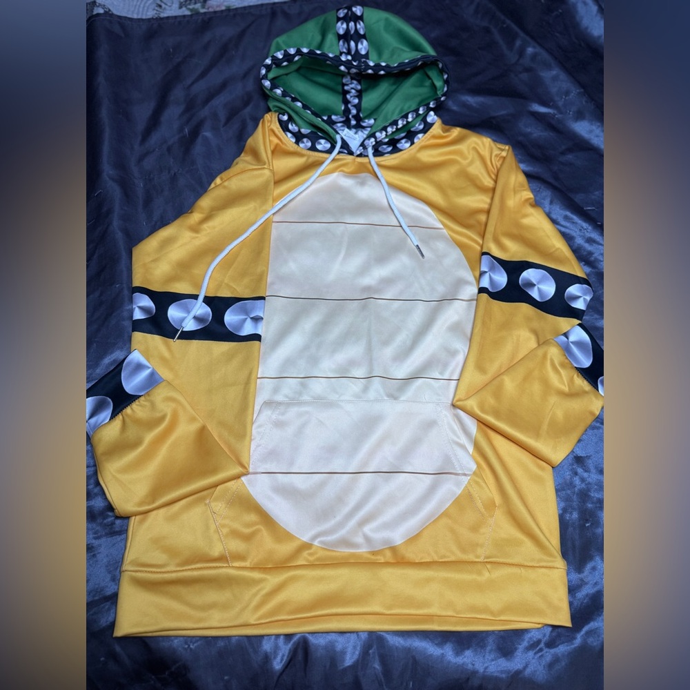 King Kupa Dinosaur Costume Hoodie - Yellow and Green
